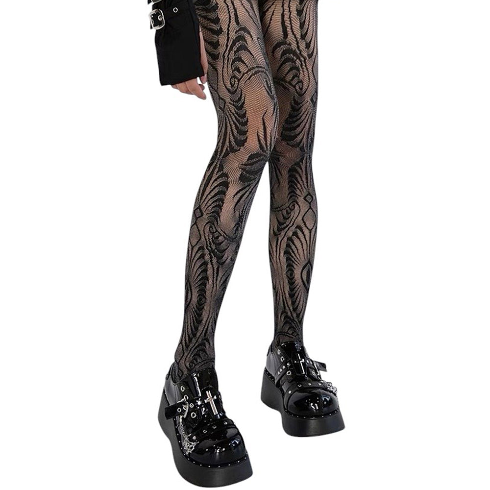 geometric pattern tights boogzel clothing