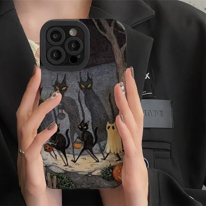 ghost and cat iphone case boogzel clothing