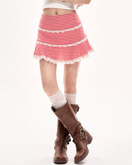 gingham picnic ruffle skirt boogzel clothing
