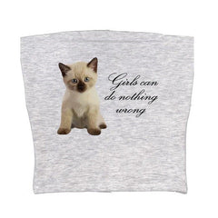 Girls Can Do Nothing Wrong Tube Top - y2k tops - cute women tops boogzel clothing