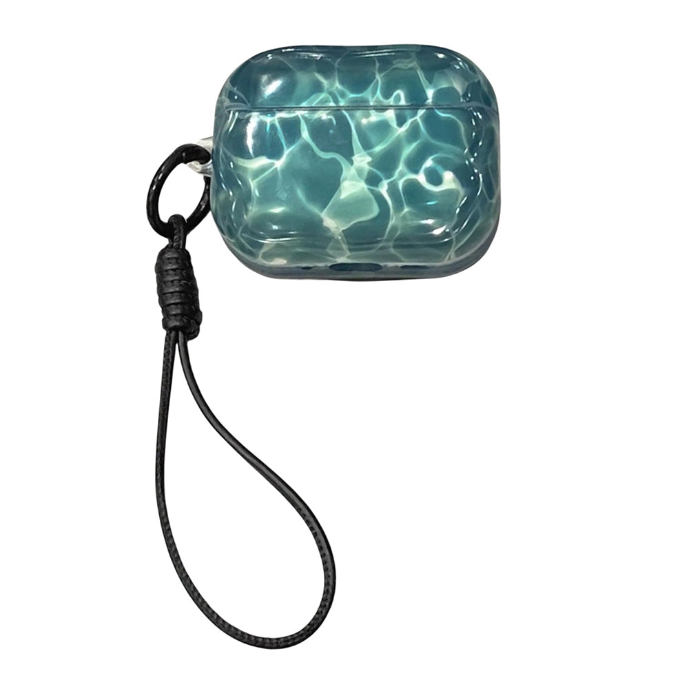glossy water aesthetic airpods case boogzel clothing