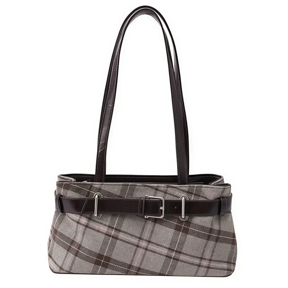 gossip girl plaid belted bag boogzel clothing