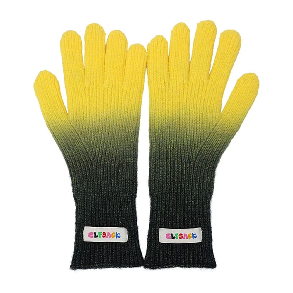 gradient ribbed gloves boogzel clothing