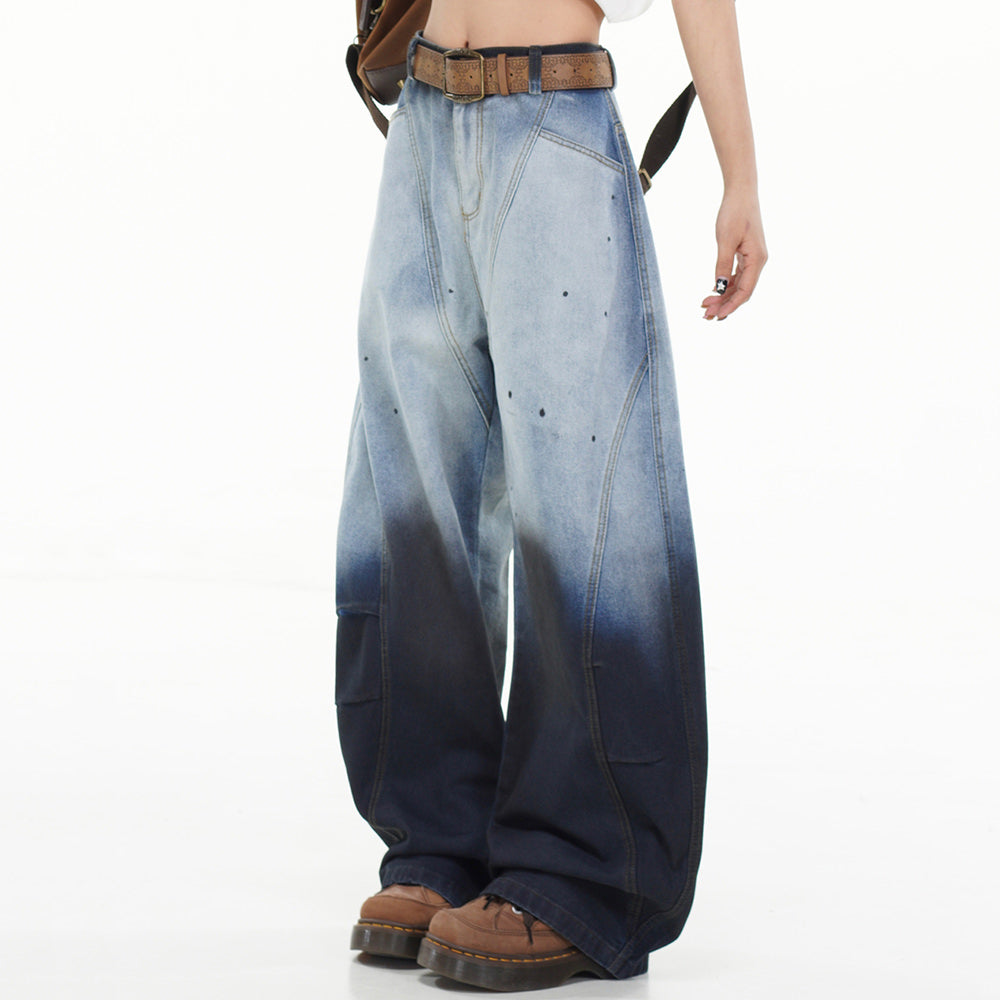 gradient baggy jeans boogzel clothing
