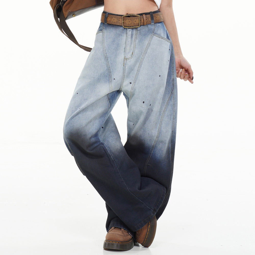 gradient baggy jeans boogzel clothing