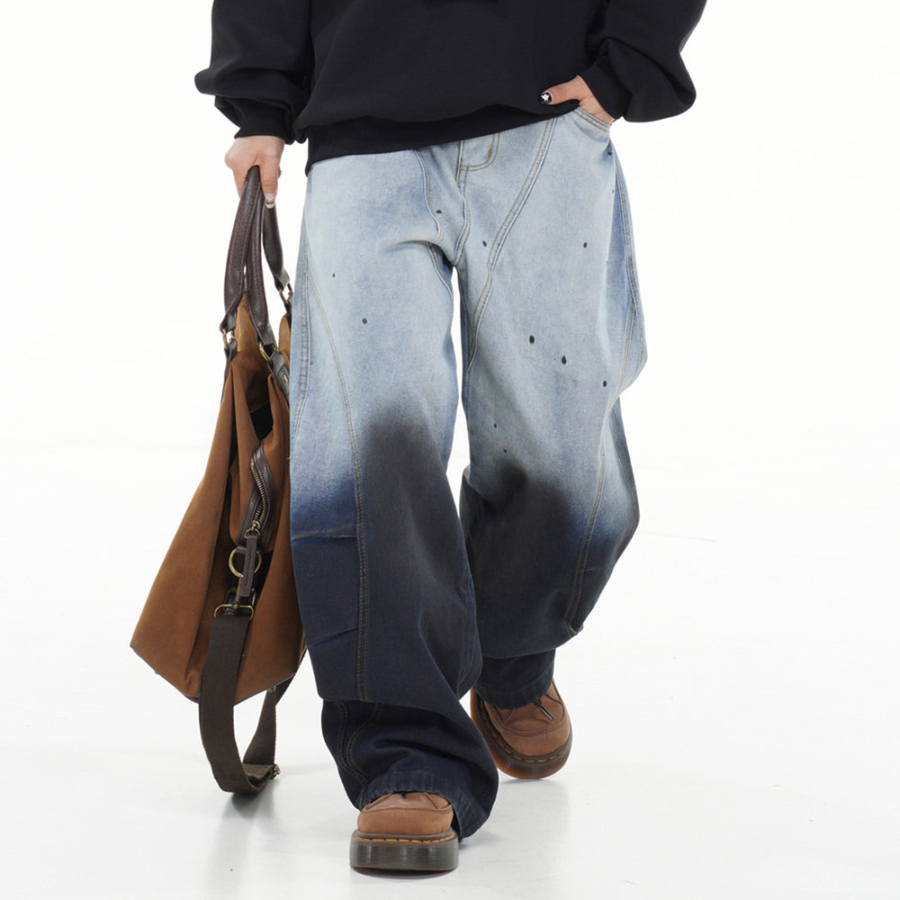 gradient baggy jeans boogzel clothing