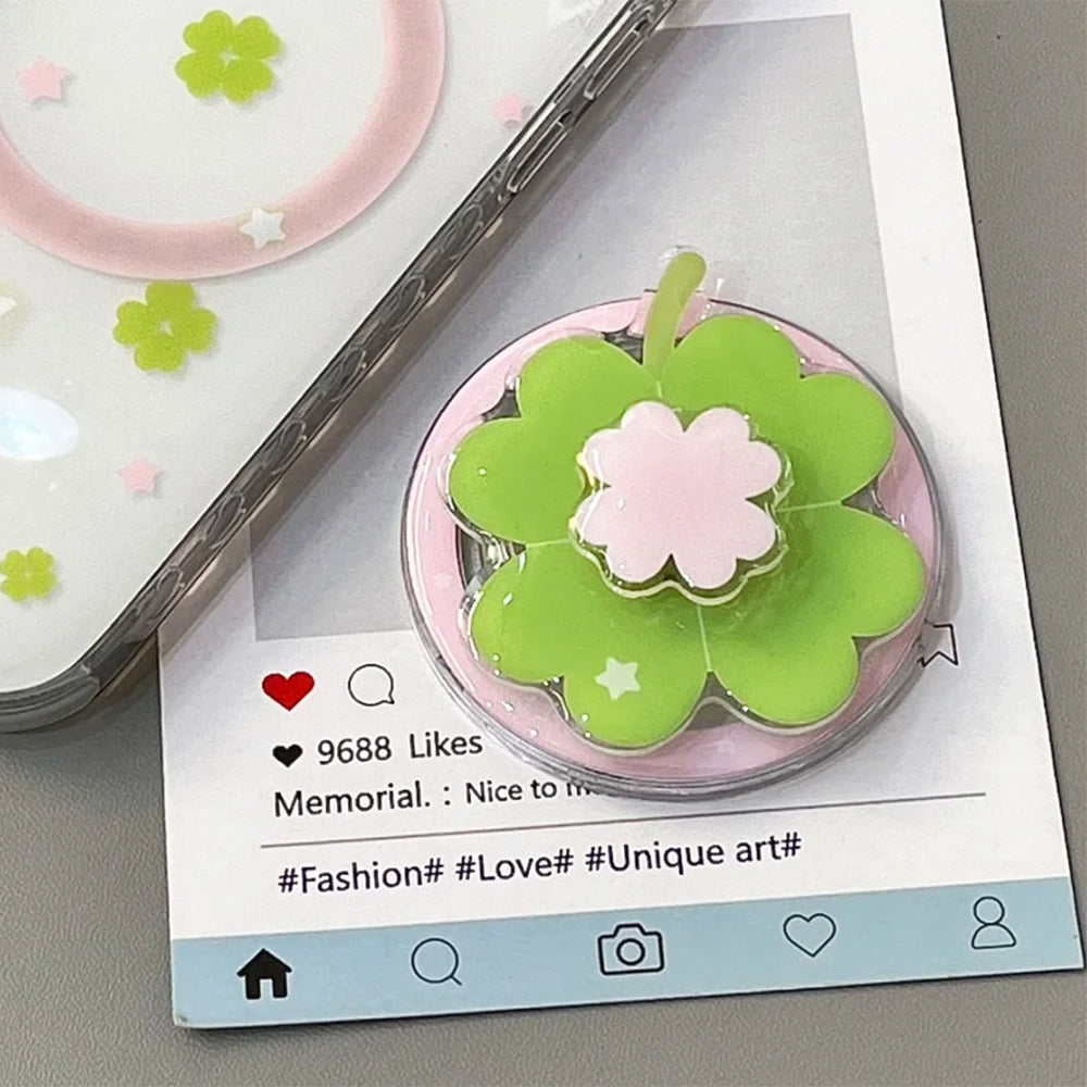 green clover phone grip stand boogzel clothing 