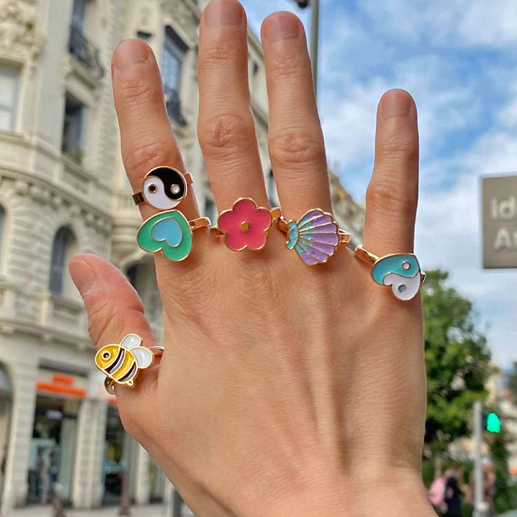 Yin Yang Anxiety Ring - boogzel apparel