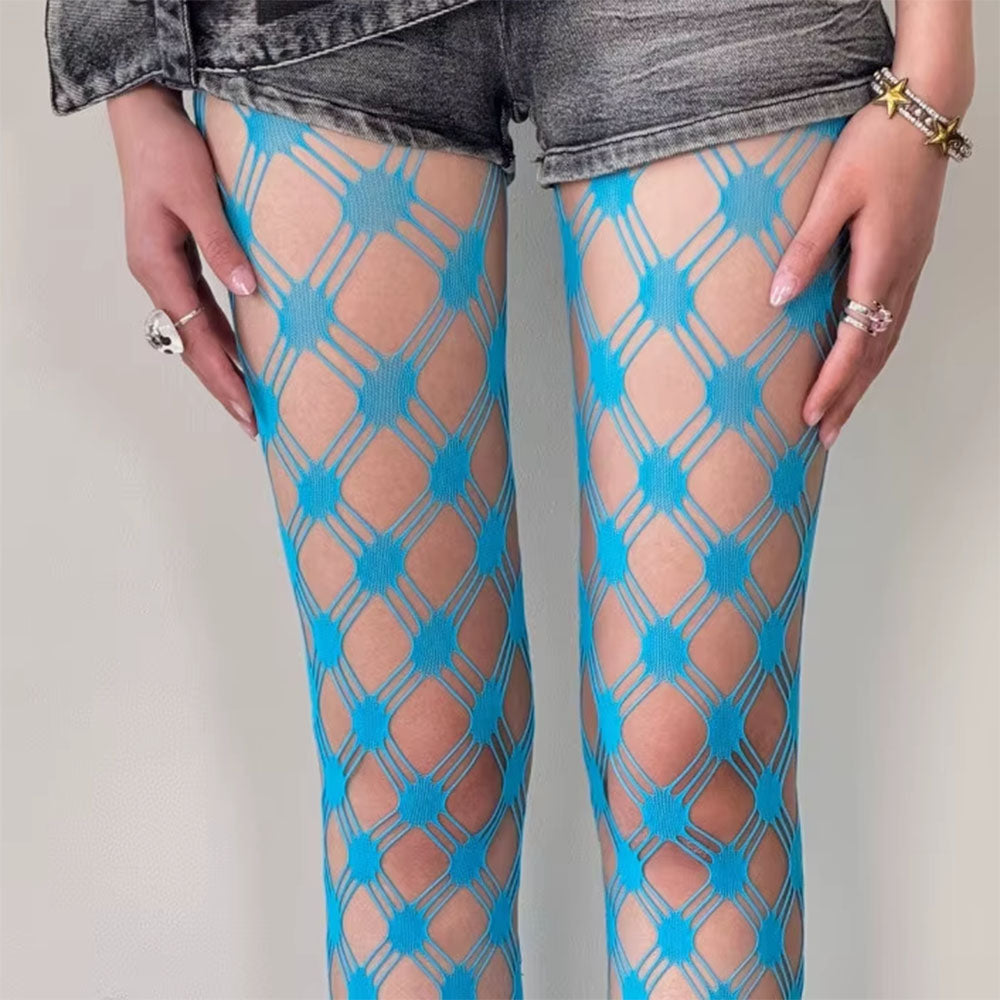 grid patterned mesh tights boogzel clothing