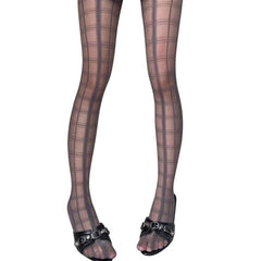 grid pattern sheer tights boogzel clothing