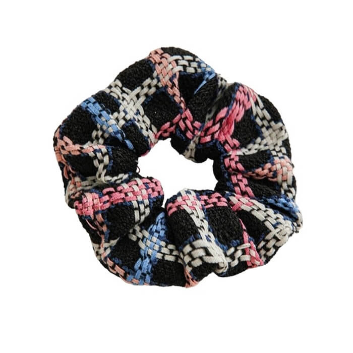 grid tweed scrunchie boogzel clothing