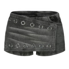 grommet mini skort boogzel clothing