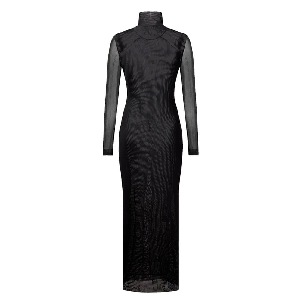 grunge aesthetic eyes print maxi dress boogzel clothing