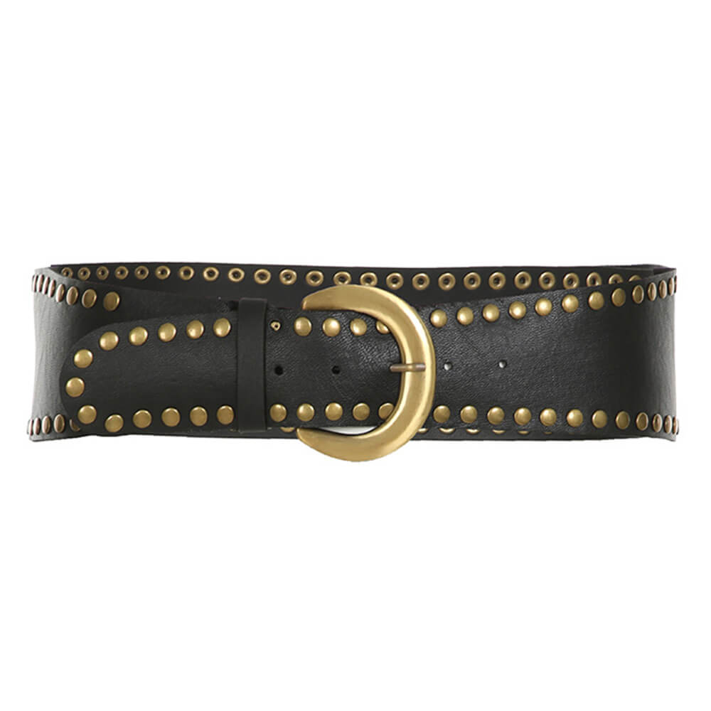 grunge double rivet belt boogzel clothing