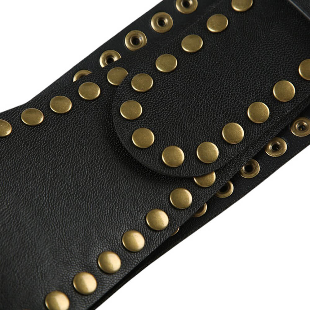 grunge double rivet belt boogzel clothing
