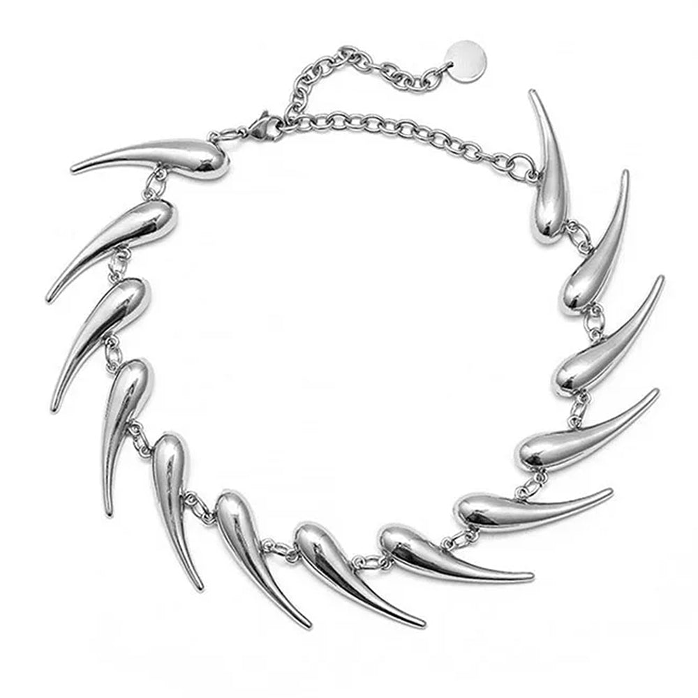 grunge aesthetic spike choker necklace boogzel clothing
