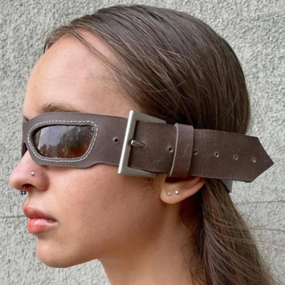 grunge belt strap sunglasses boogzel clothing