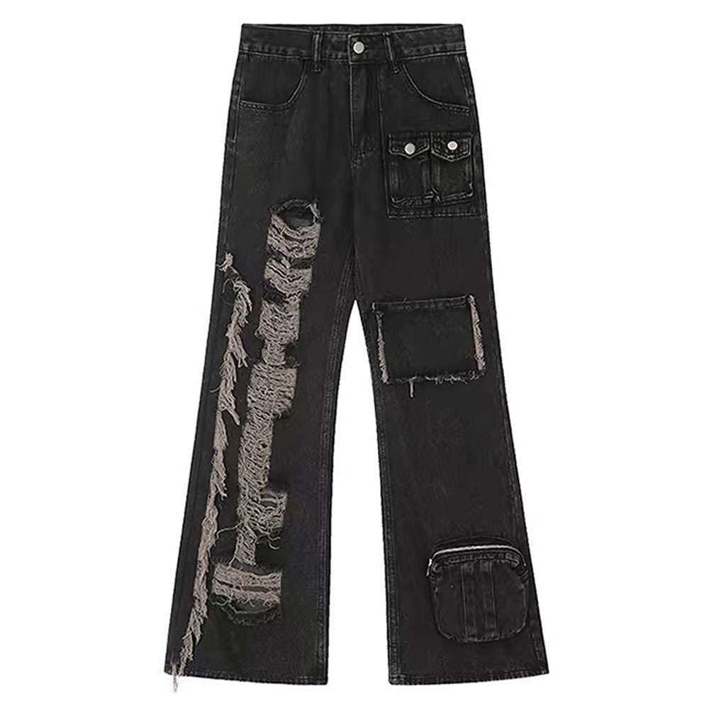 black ripped jeans boogzel clothing