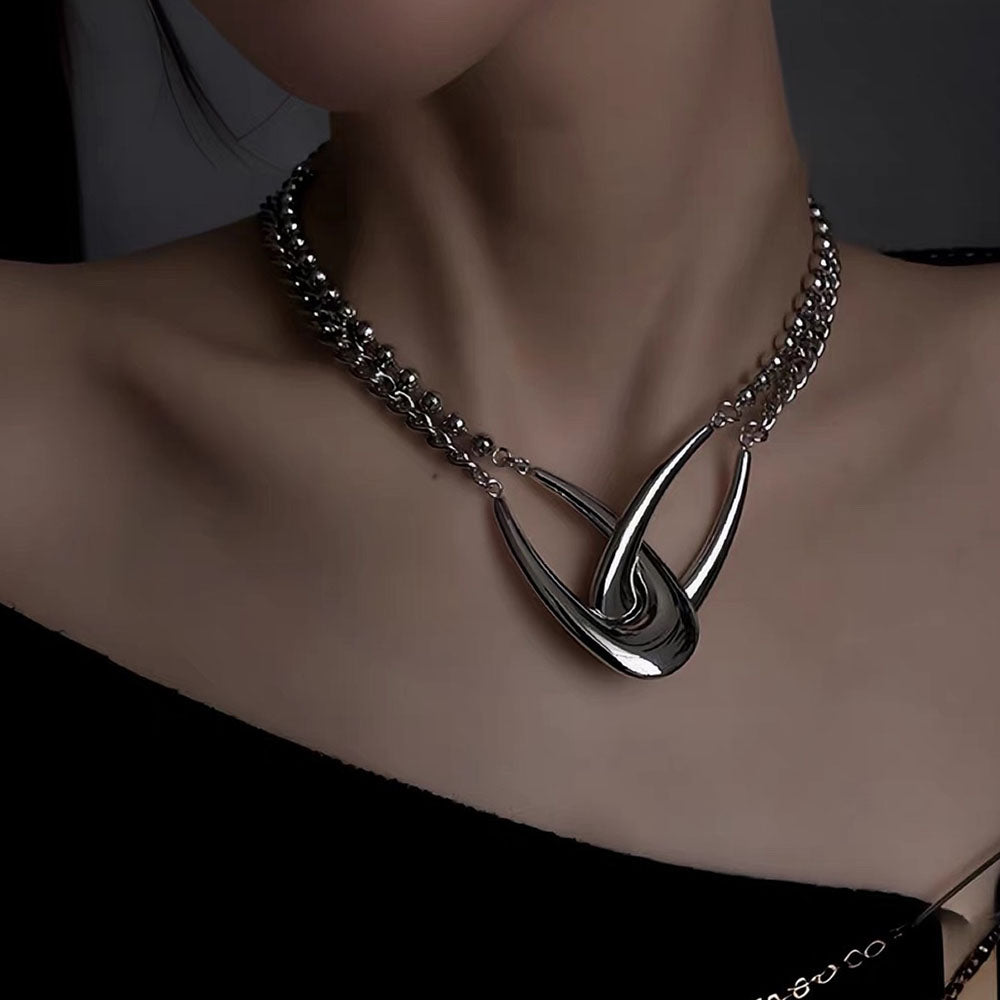 grunge chain link necklace boogzel clothing