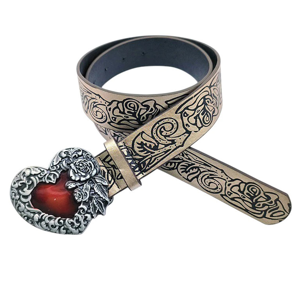 grunge heart buckle belt boogzel clothing