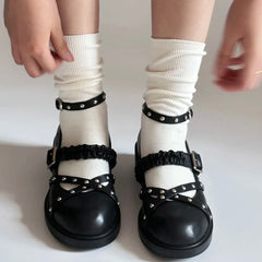 grunge studded mary janes boogzel clothing