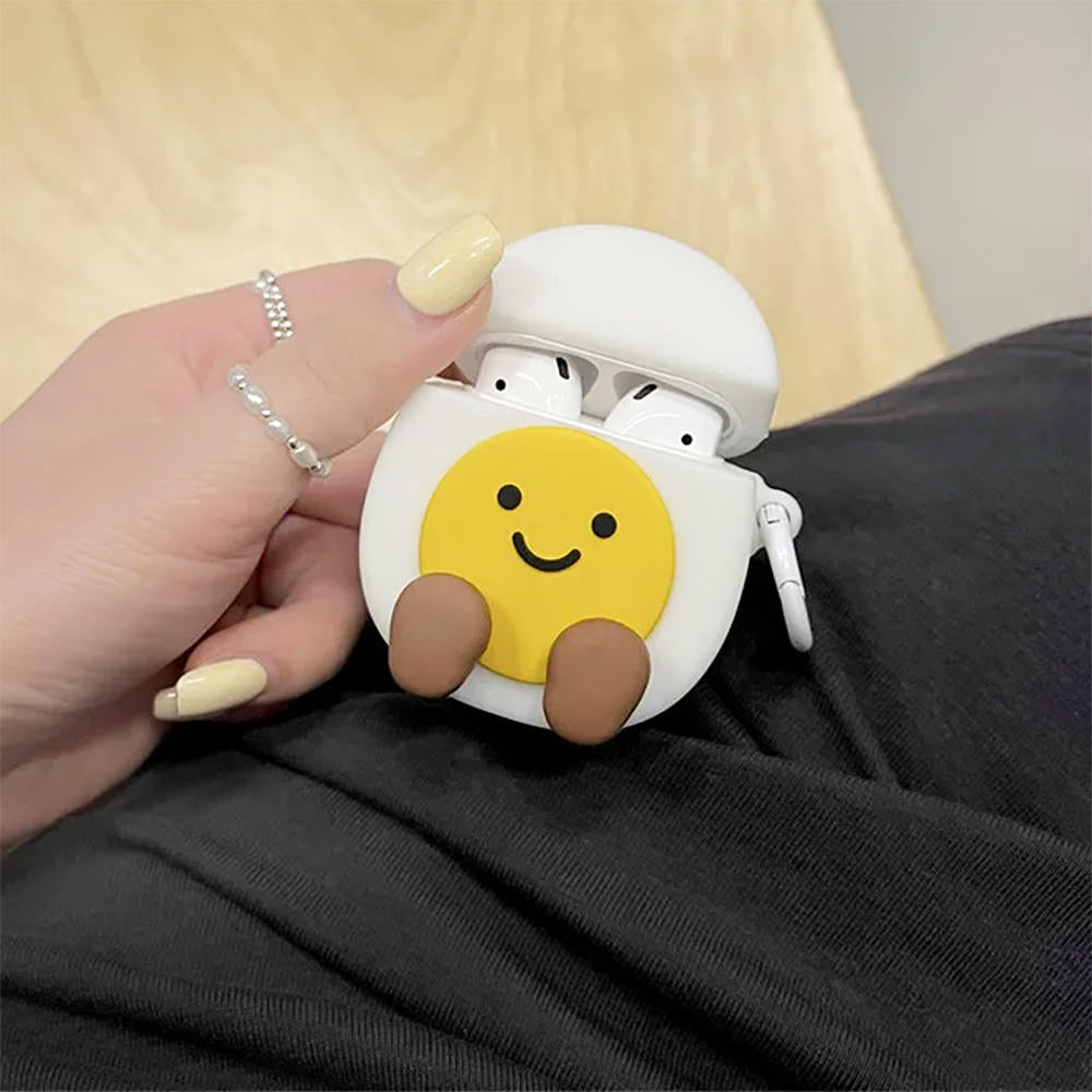 happy egg airpods case boogzel clothing