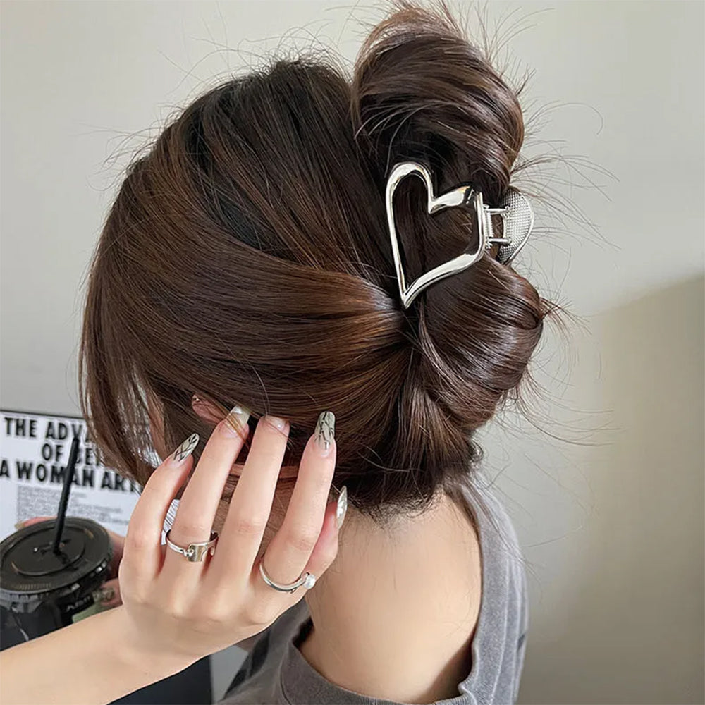 heart shaped hair claw boogzel clothing