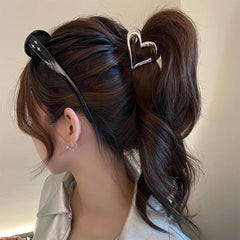 heart shaped hair claw boogzel clothing
