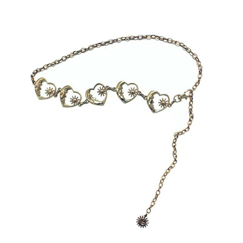 Moon and Star Heart Belt - Boogzel Clothing