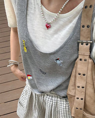 heart beaded necklace boogzel clothing