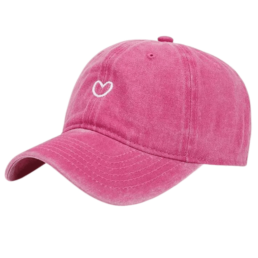 heart embroidery baseball cap boogzel clothing