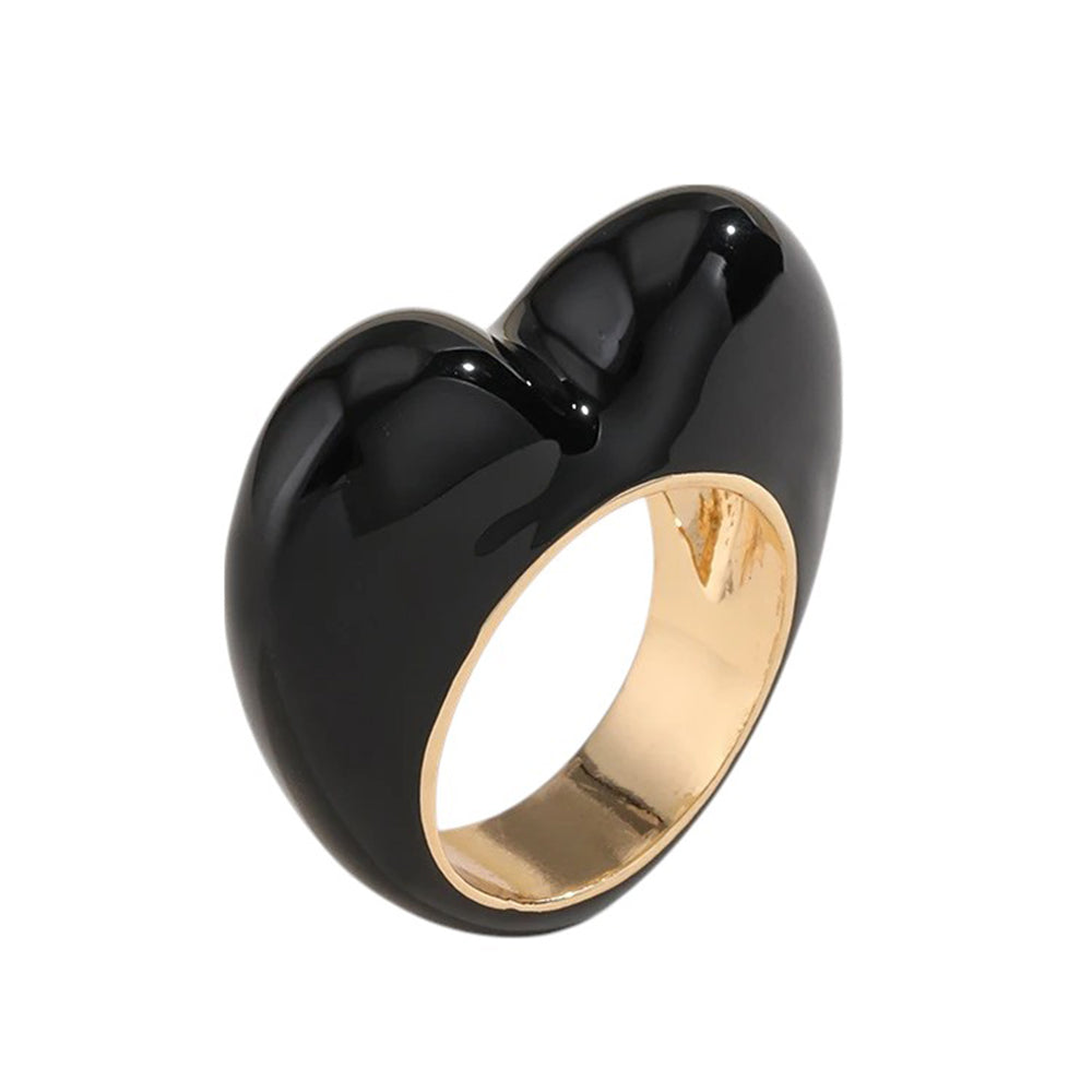 heart enamel ring boogzel clothing