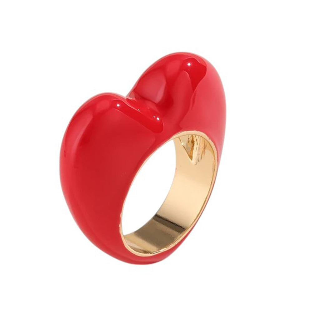 heart enamel ring boogzel clothing