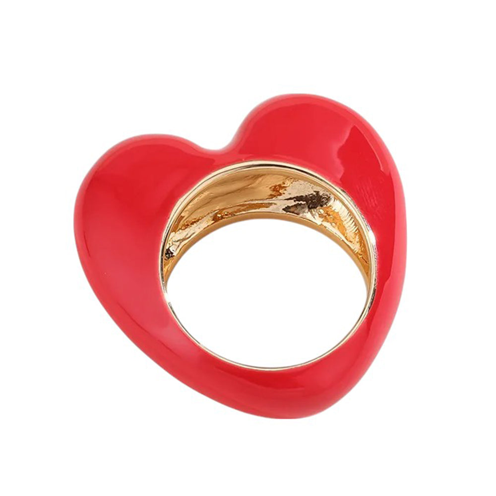 heart enamel ring boogzel clothing