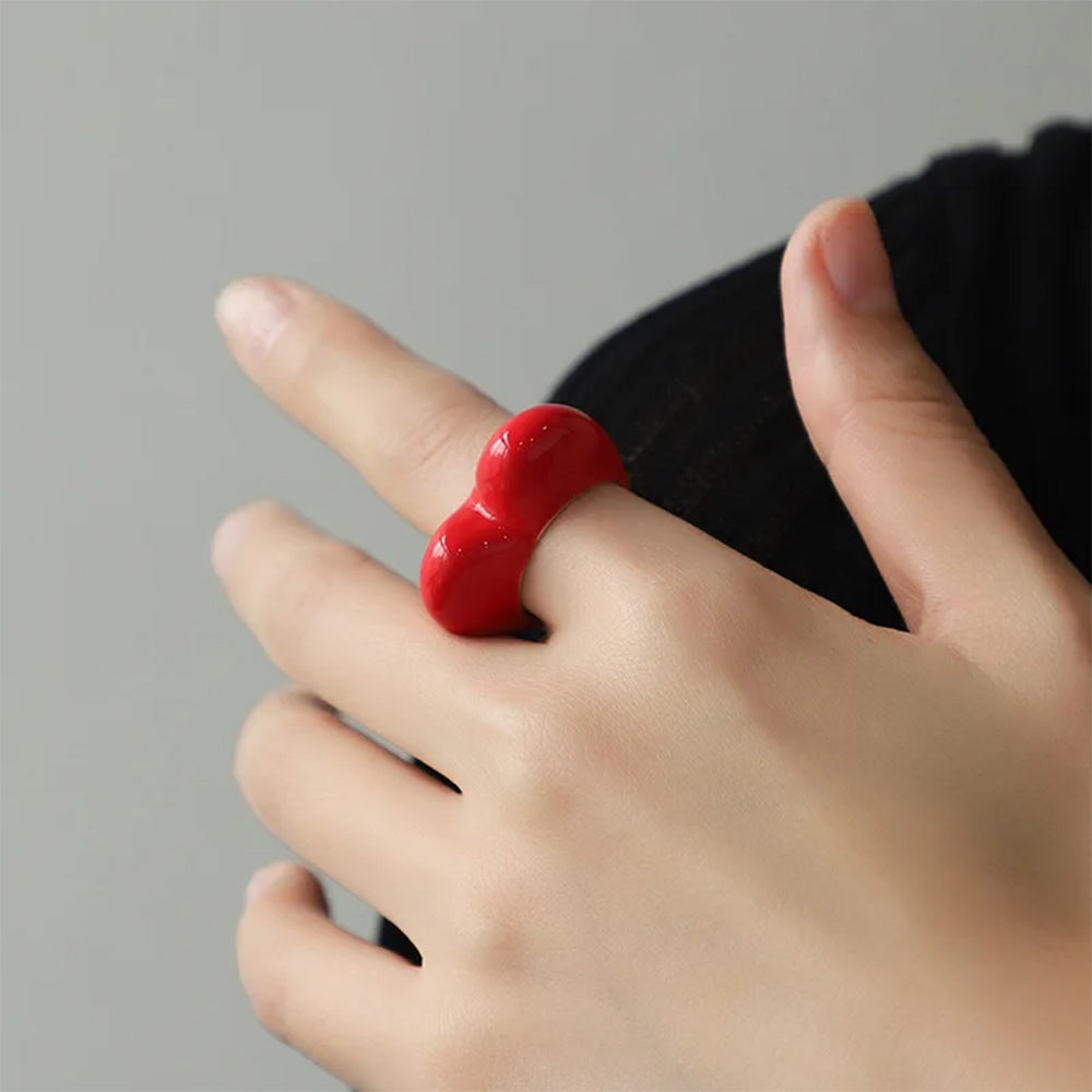 heart enamel ring boogzel clothing