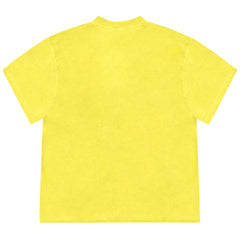 yellow oversized tee boogzel clothing