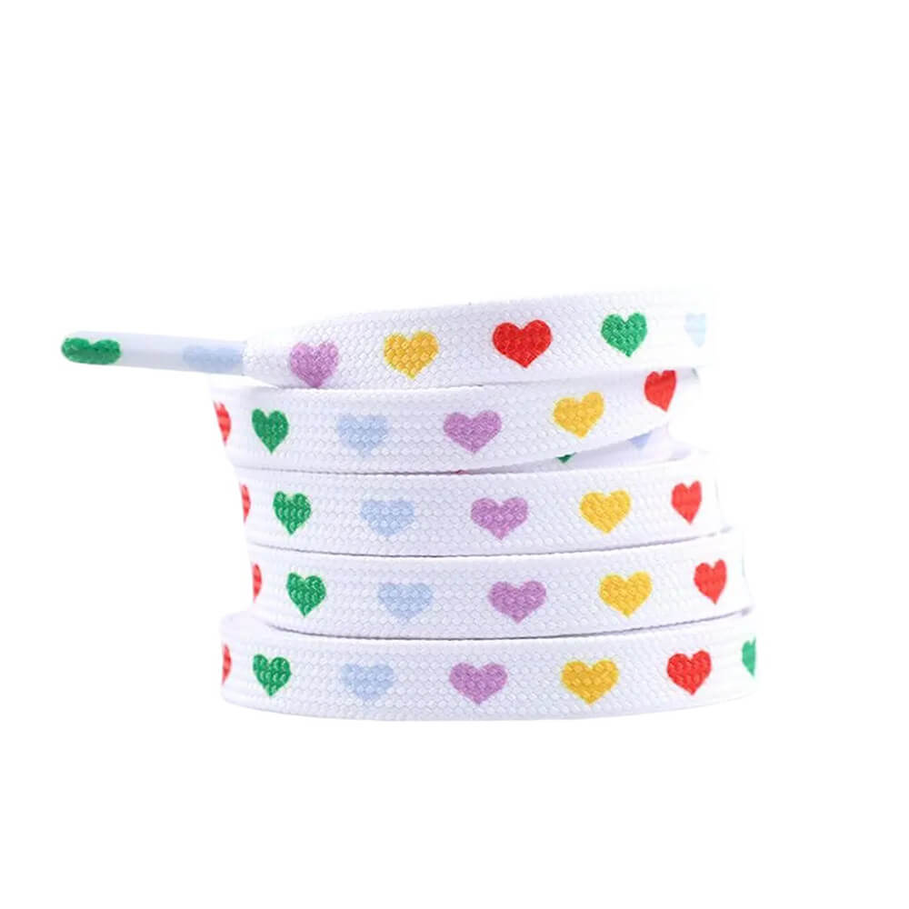 heart print shoe laces boogzel clothing