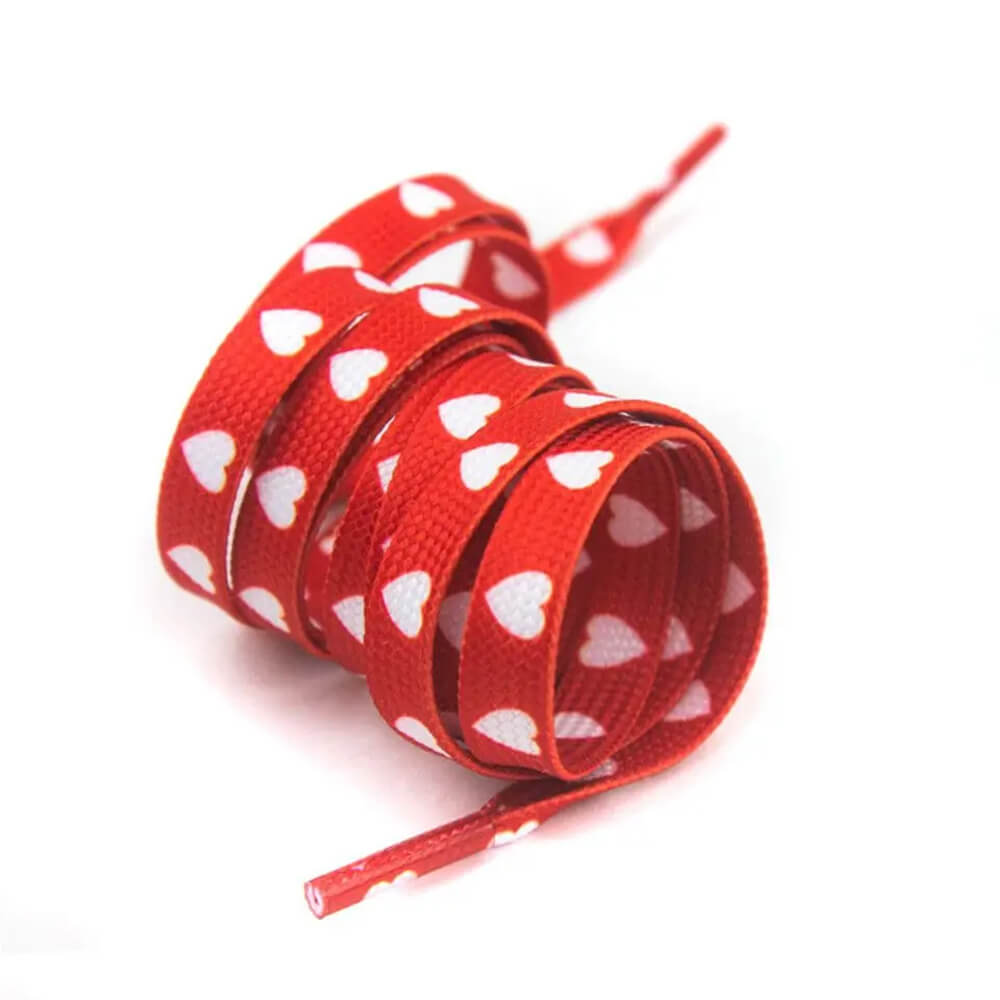 heart print shoe laces boogzel clothing