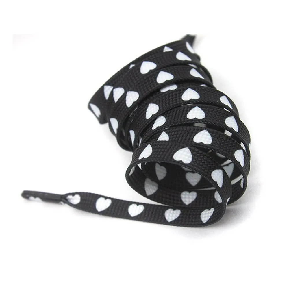 heart print shoe laces boogzel clothing