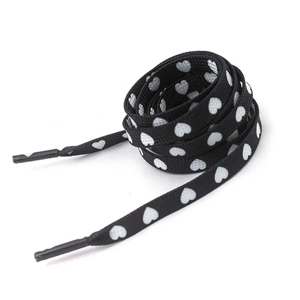 heart print shoe laces boogzel clothing