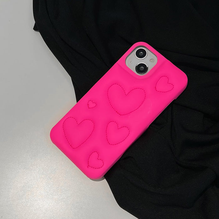 heart puffer iphone case boogzel clothing