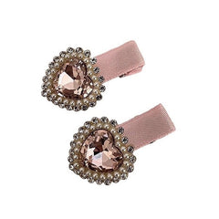 heart rhinestone hair clip boogzel clothing
