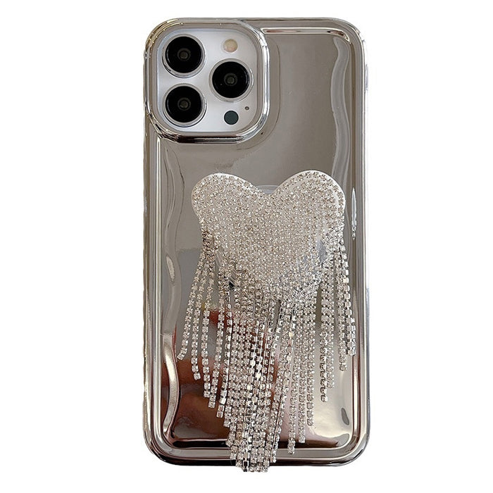 heart rhinestone iphone case boogzel clothing