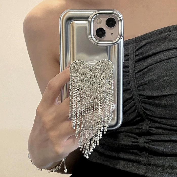 heart rhinestone iphone case boogzel clothing