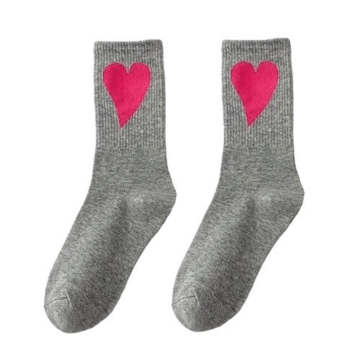 heart ribbed socks boogzel clothing