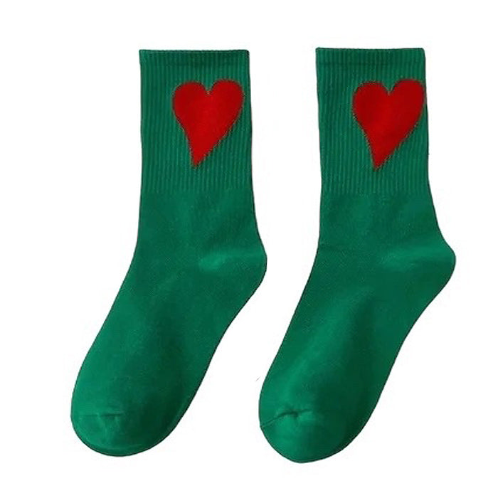 heart ribbed socks boogzel clothing