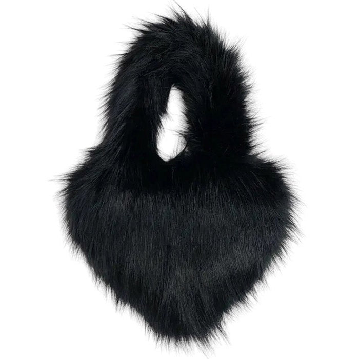 heart shape fuzzy bag boogzel clothing