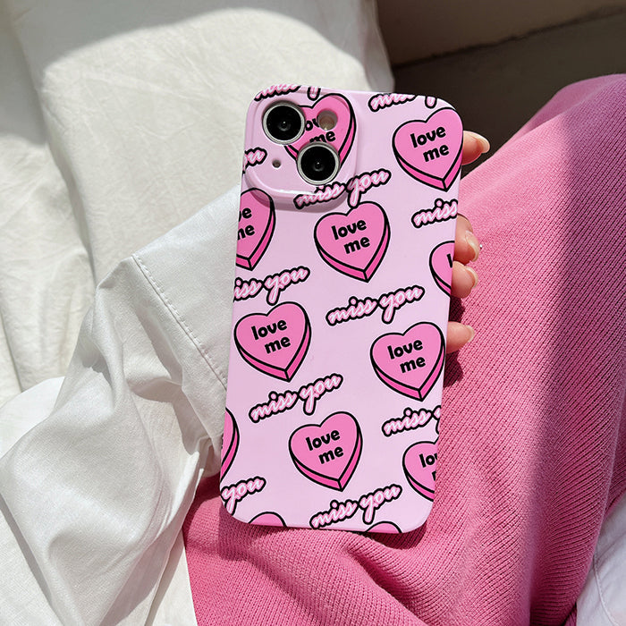 hearts pink iphone case boogzel clothing