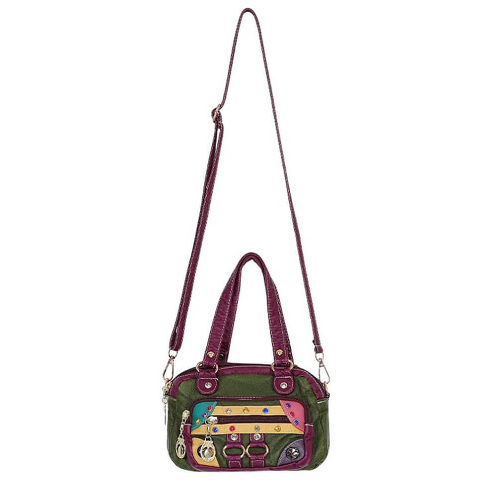 hippie aesthetic patchwork mini bag boogzel clothing