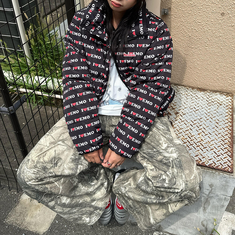 i love emo puffer jacket boogzel clothing